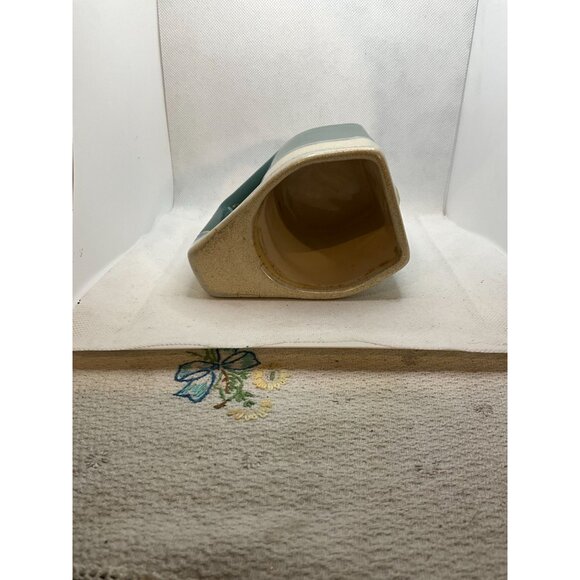 Handcrafted Ceramic Cactus-Themed Mug With Unique Triangular Shape & Drip Glaze - Picture 5 of 7